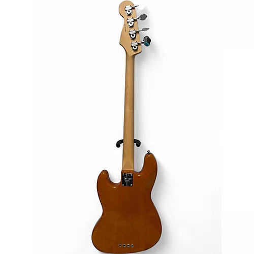 Used Fender American Select Active Jazz Bass Amber Electric Bass Guitar Amber