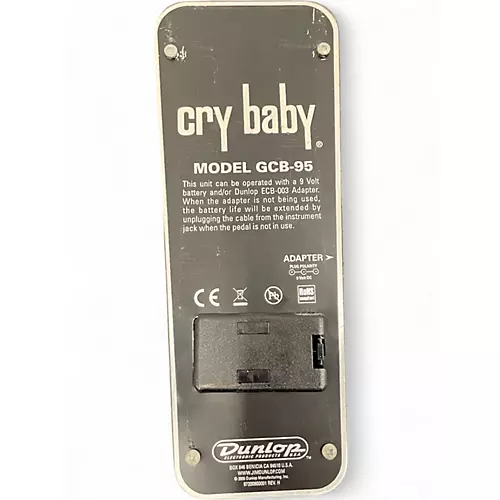Used Dunlop GCB95 Original Crybaby Wah Effect Pedal