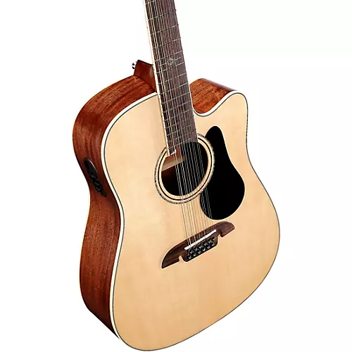 Alvarez AD60CE 12-String Dreadnought Acoustic-Electric Guitar Natural