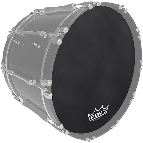 Remo Powermax Black Suede Crimplock Bass Drum Head 20 in.