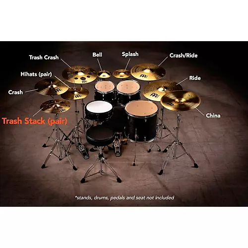 MEINL HCS Trash Stack Cymbal Pair 12 in.
