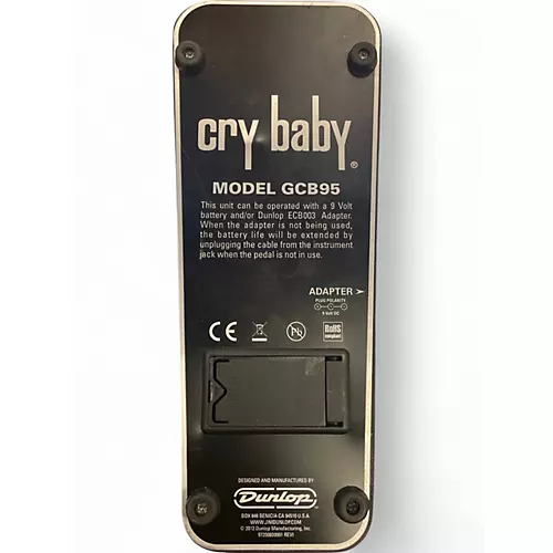 Used Dunlop Cry Baby Classic Effect Pedal