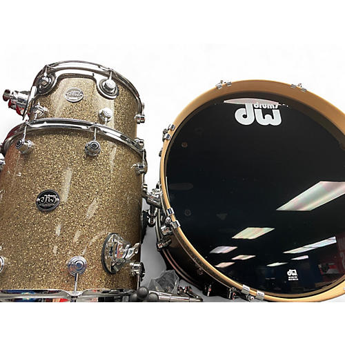 Used 2024 DW 3 Piece Performance Series Ginger Glitter Drum Kit Ginger Glitter