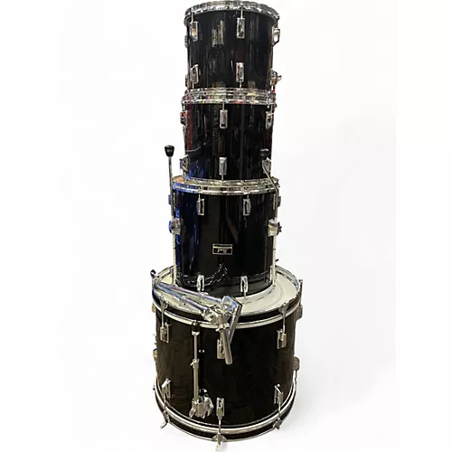 Used Pearl 4 Piece Export BLACK Drum Kit BLACK