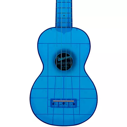 Kala KA-WMT Soprano Waterman Ukulele Transparent Cobalt Blue
