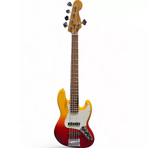 Used Fender Player Plus Active Jazz Bass V TEQUILA SUNRISE Electric Bass Guitar TEQUILA SUNRISE