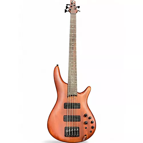 Used Ibanez SR505E Natural Electric Bass Guitar Natural