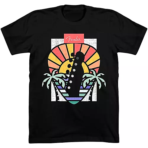 Fender Palm Tree T-Shirt XX Large Black