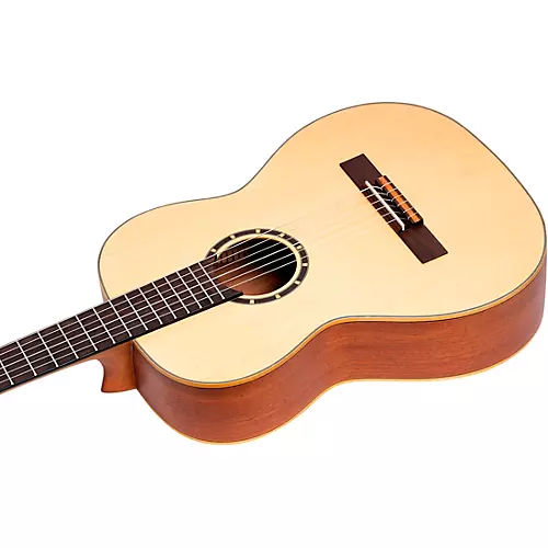 Ortega Family Series R121 7/8 Size Left-Handed Nylon-String Classical Guitar Natural Matte
