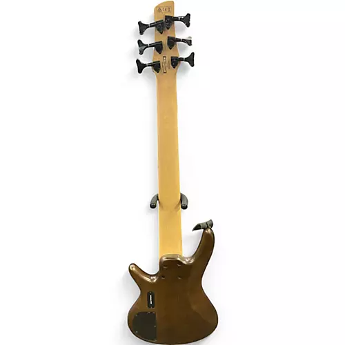 Used Ibanez SIX STRING BASS Mahogany Electric Bass Guitar Mahogany