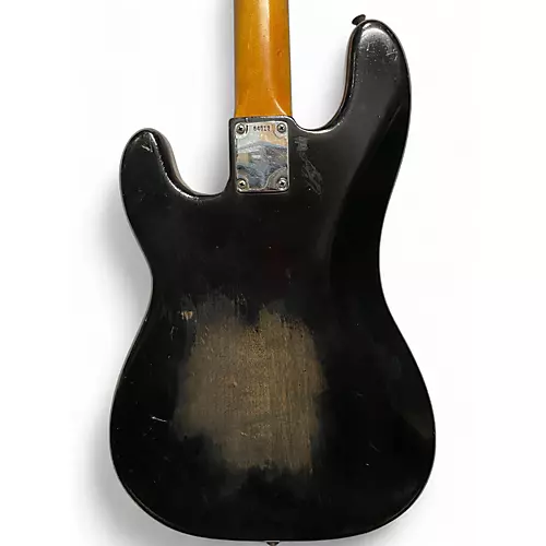 Vintage 1962 Fender PRECISION BASS Black Refin Electric Bass Guitar Black Refin