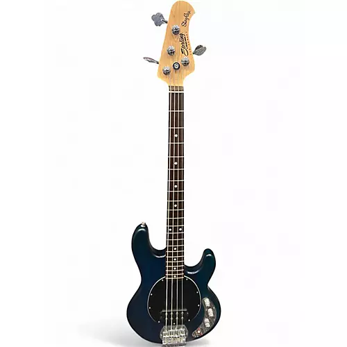 Used Sterling by Music Man Ray4 Blue Electric Bass Guitar Blue