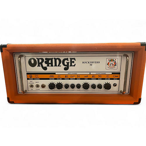 Used Orange Amplifiers Rockerverb 50 Tube Guitar Amp Head