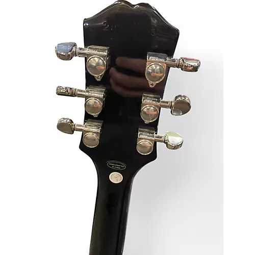 Used 2021 Epiphone Les Paul Standard Ebony Solid Body Electric Guitar Ebony