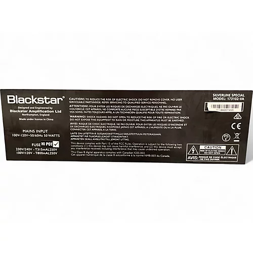 Used Blackstar Silverline Special Guitar Combo Amp