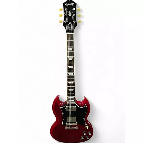 Used Epiphone SG Standard Red Solid Body Electric Guitar Red