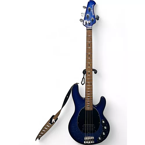 Used Ernie Ball Music Man StingRay Special H Blue Electric Bass Guitar Blue