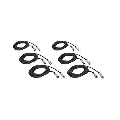 Musician's Gear Lo-Z Microphone Cable 20' 6-Pack