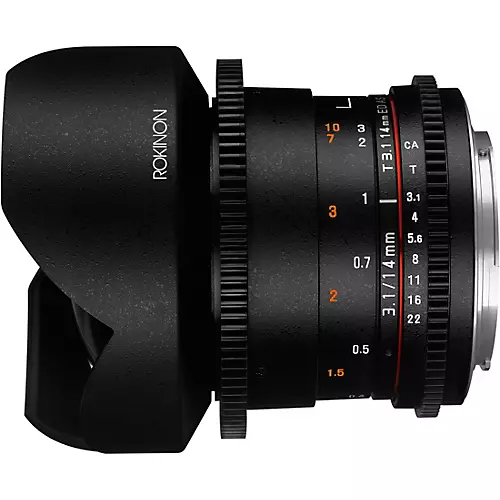 ROKINON Cine DS 14mm T3.1 Ulra Wide Angle Cine Lens for Sony E-Mount