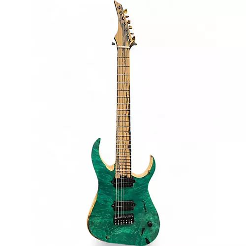Used Ronciswall MIASMA 7 GREEN SATIN Solid Body Electric Guitar GREEN SATIN