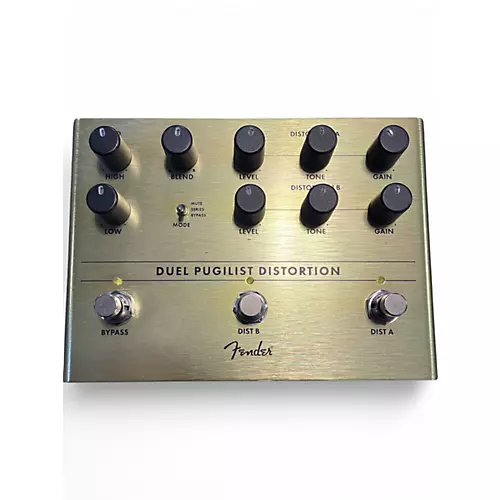 Used Fender Duel Pugilist Distortion Effect Pedal