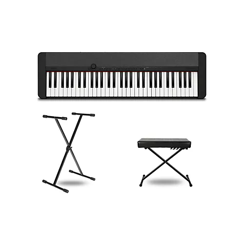 Casio Casiotone CT-S1 Keyboard With Stand and Bench Black