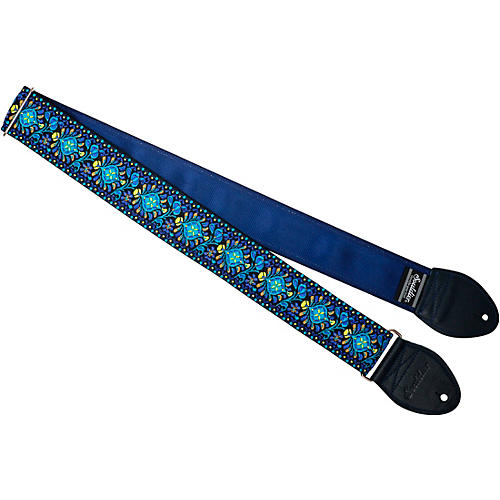 Souldier Peacock Guitar Strap Blue 2 in.