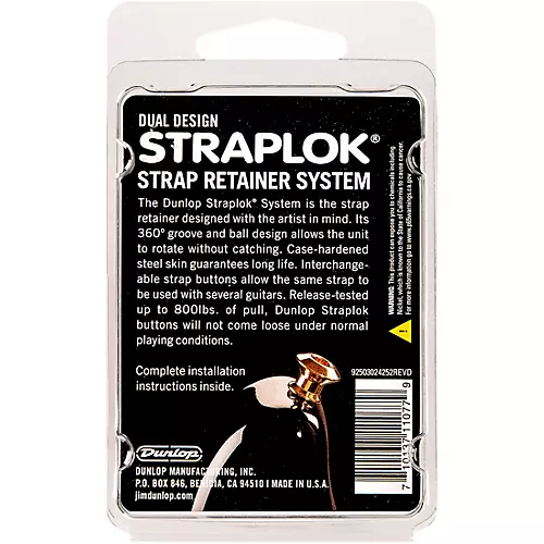 Dunlop Dual-Design Straplok System Vintage Nickel