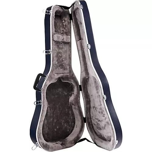 Martin 000 630 Molded Acoustic Guitar Case Navy Blue Silver