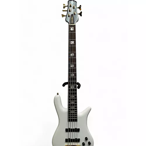 Used Spector Euro 5 Classic Electric Bass Guitar White