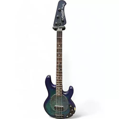 Used Sterling by Music Man Ray34 Blue Electric Bass Guitar Blue