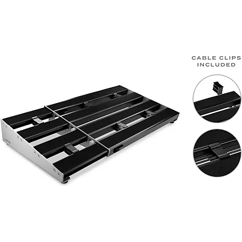 D'Addario PW-XPNDPB-02 XPND Pedalboard Telescopically Expanding 4-Rail System Large Black