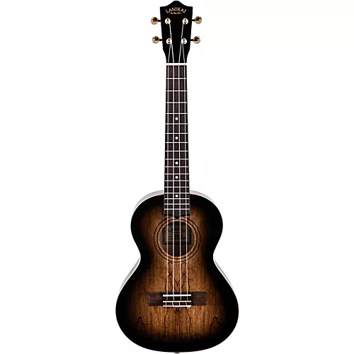 Lanikai Spalted Maple Tenor Ukulele Black Burst