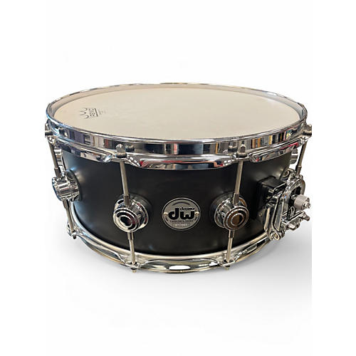 Used DW 6.5X14 Collector's Series Snare Black Drum Black 15
