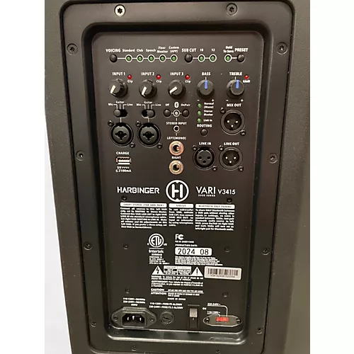 Used Harbinger VARI 3415 Powered Speaker