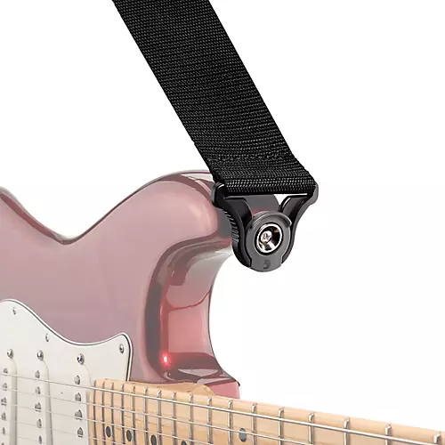 D'Addario Auto Lock Polypro Guitar Strap - Black Black 2 in.