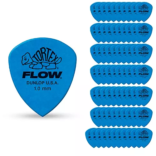 Dunlop Tortex Flow Guitar Picks STD PK-72 1.0 mm 72 Pack