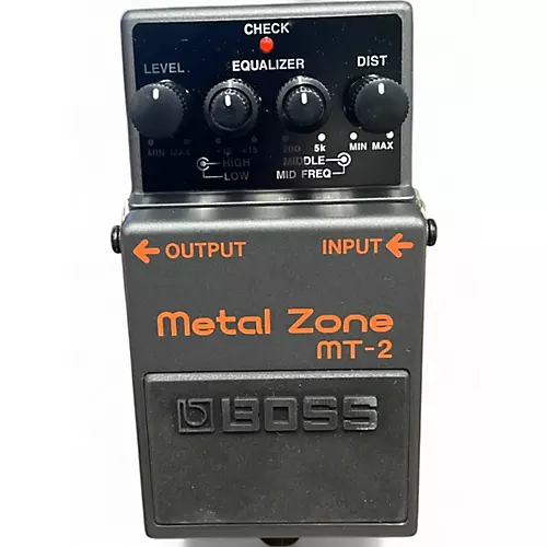 Used BOSS MT2 Metal Zone Distortion Effect Pedal