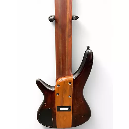 Used Ibanez SR876 Brown Electric Bass Guitar Brown