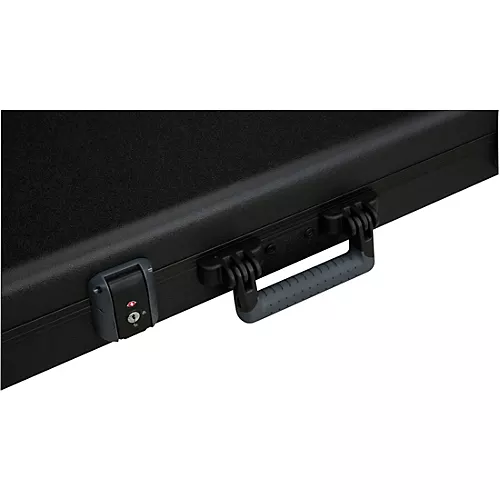 Fender Deluxe Molded Acoustasonic Case Black Grey Plush