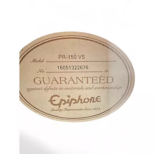 Used Epiphone PR150VS Sunburst Acoustic Guitar Sunburst