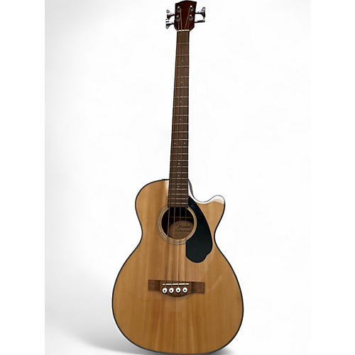 Used Fender cb60sce natural Acoustic Bass Guitar natural