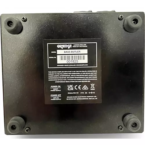 Used Orange Amplifiers THE BASS BUTLER Bass Preamp