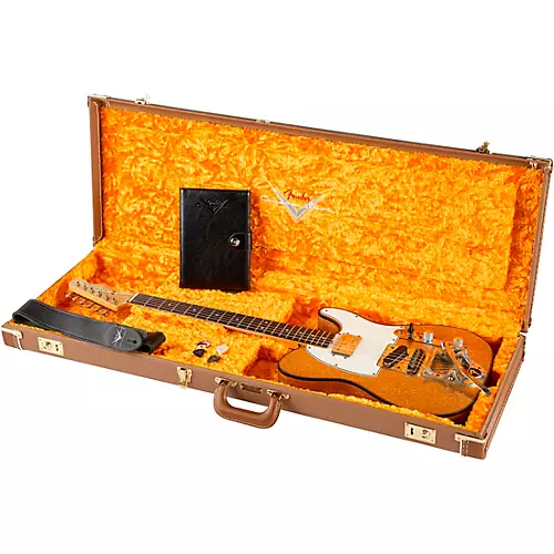 Fender Custom Shop Limited-Edition CuNiFe Telecaster Custom Journeyman Relic Electric Guitar Aged Gold Sparkle