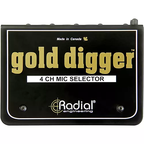 Radial Engineering Gold Digger 4-Channel Mic Selector