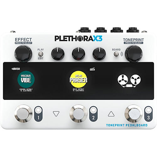 TC Electronic Plethora X3 TonePrint Multi-FX Effects Pedal White