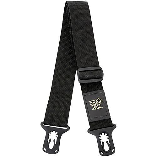 Ernie Ball Poly Lock Guitar Strap Black 2 in.