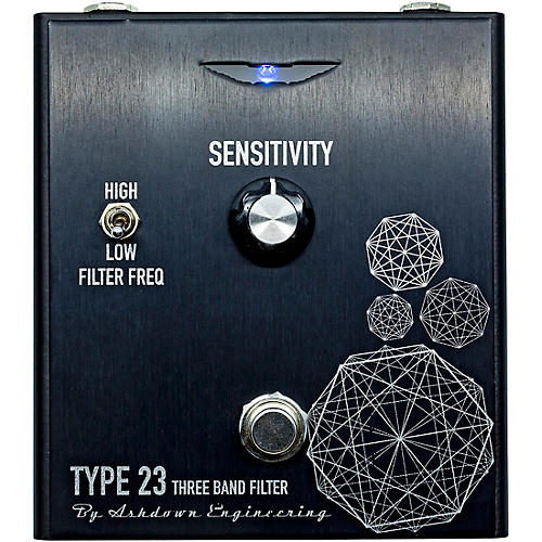 Ashdown Type 23 Tri Band Bass Filter Effects Pedal Black