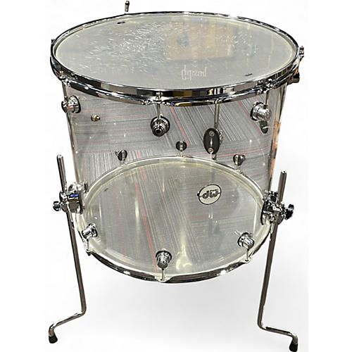Used DW 18in Design Series Acrylic Clear Drum Clear 38