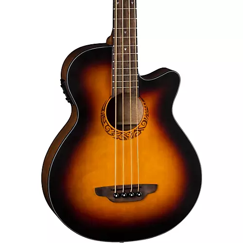 Luna Tribal Acoustic-Electric Bass Tobacco Sunburst